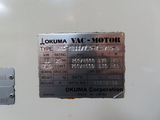 CNC-drejebænk, OKUMA Type: Spaceturn LB200-M