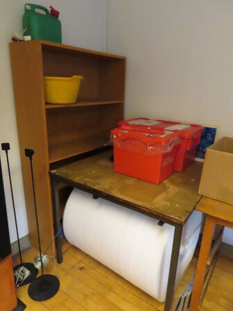 Tøm rummet for løsdele