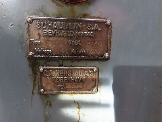 Drejebænk, SCHAUBLIN Type: 70-80