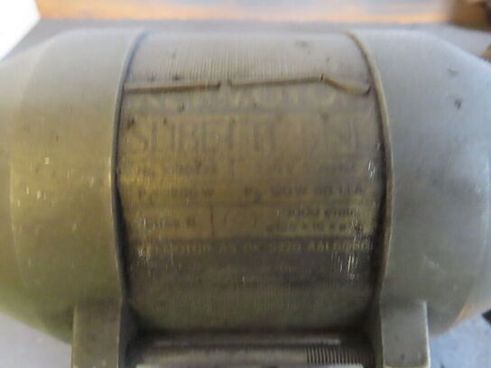 Filebænk med 2 stk. slibemaskiner