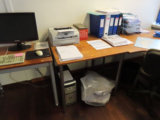 Div. skriveborde og skuffemoduler