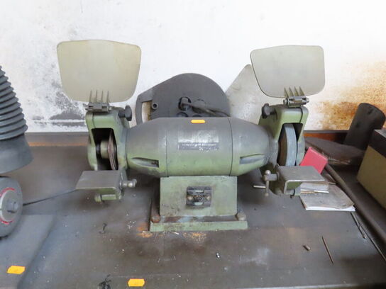 Filebænk med 2 stk. slibemaskiner