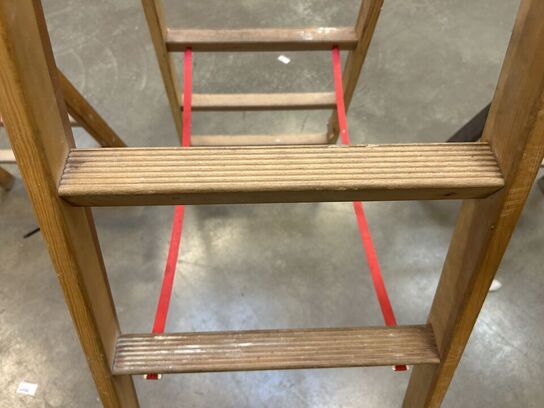 Jumbo stiger, 3 stk, massiv træ med rillede trin