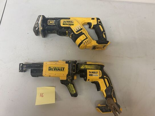 DEWALT Gipsskruemaskine DCF620 & DEWALT Bajonetsav DCS367