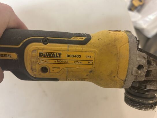 DEWALT Vinkelsliber DCG405 & DEWALT Skruemaskine DCD791
