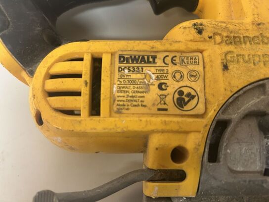 DEWALT Stiksav DCS331 & Skruemaskine (ukendt model)