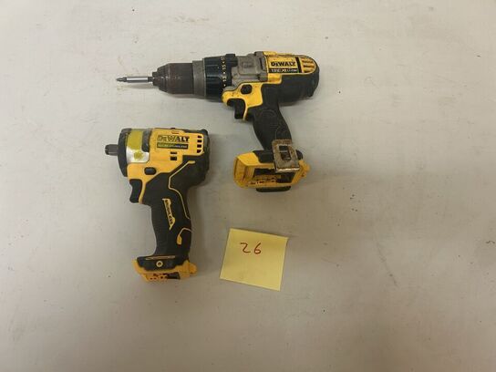 DEWALT Slagnøgle DCF901 & DEWALT Boremaskine DCD985