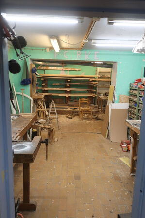 Ryd hele værkstedet for løse dele