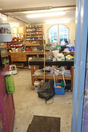 Ryd hele værkstedet for løse dele