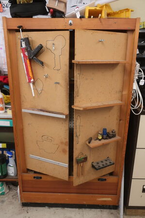 Ryd hele værkstedet for løse dele