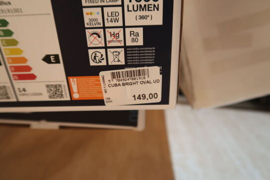 3 stk. væglamper NORDLUX Cuba Energy