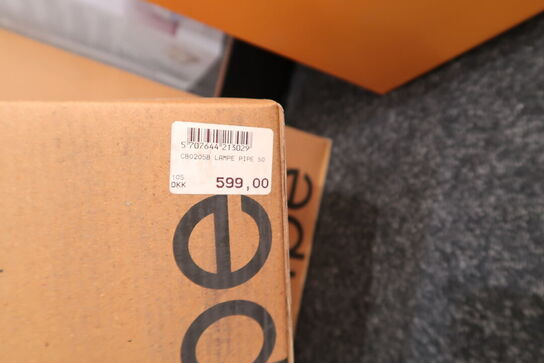 2 stk. lamper LAMP PIPE Black