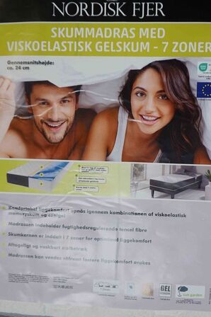 Nordisk Fjer LUX skummadras 140x200x24 cm 7 Zoner