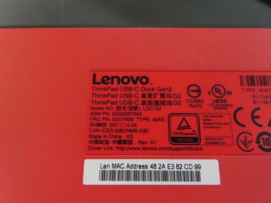 3 stk. LENOVO dockingstationer