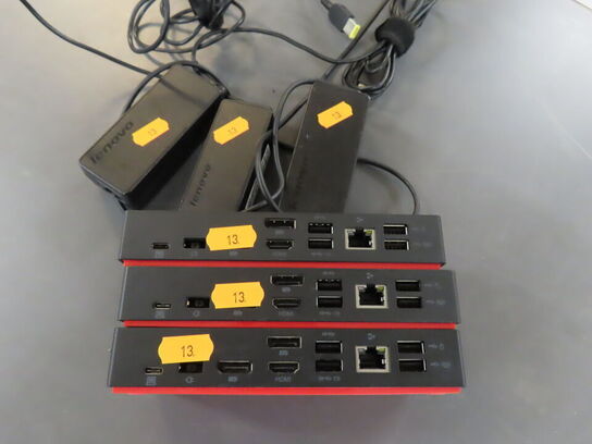 3 stk. LENOVO dockingstationer