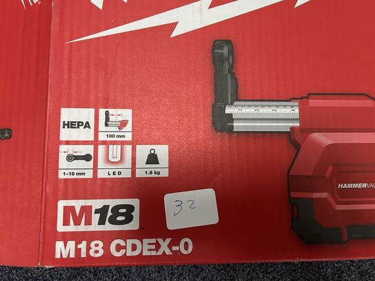 MILWAUKEE Hammerstøvsuger M18 CDEX-0