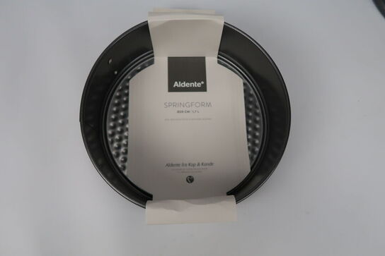 4 stk. Aldente springforme mørkegrå 18 - 24 cm 