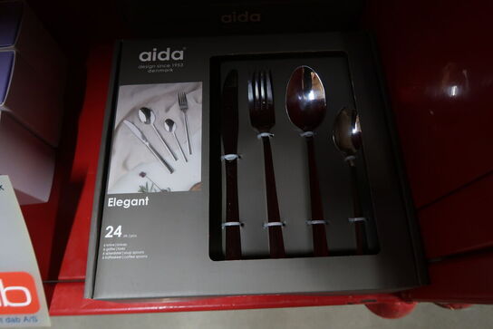 2 pk. Aida elegant bestiksæt 24 dele