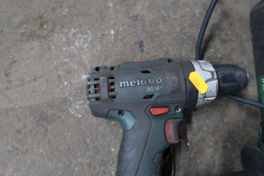 2 stk. håndværktøj METABO, HITACHI