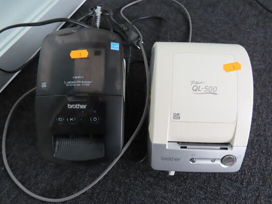 2 stk. Labelprintere - BROTHER