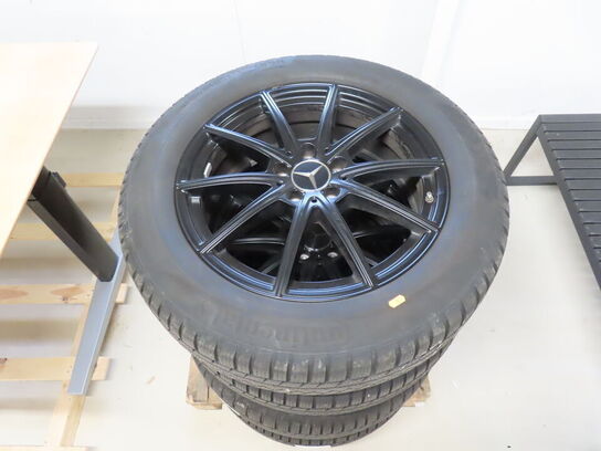 4 stk. Mercedes fælge 18" med vinterdæk