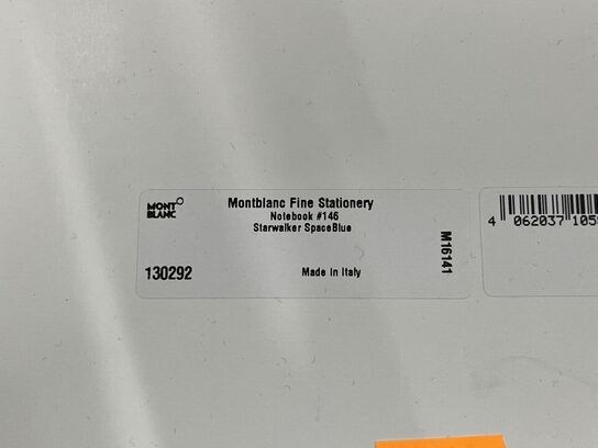 4 stk. notesbøger MONTBLANC Notebook #136 Starwalker SpaceBlue MB130292
