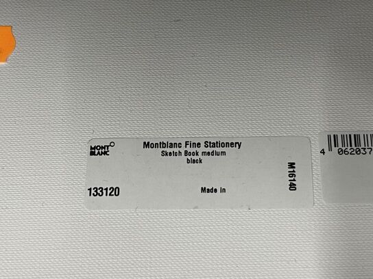 4 stk. sketchbøger MONTBLANC Sketch Book Medium Blacn MB133120