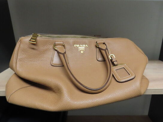 Læderhåndtaske, PRADA