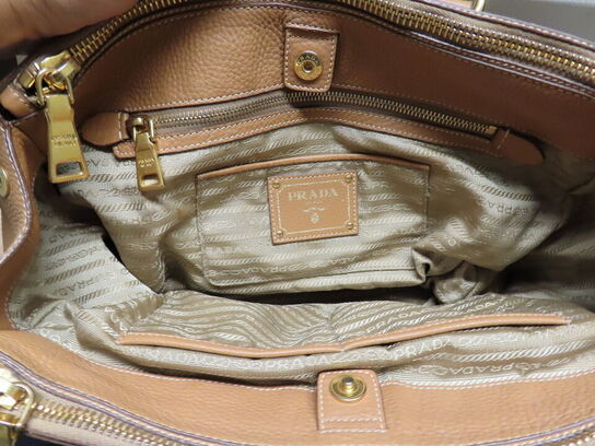 Læderhåndtaske, PRADA