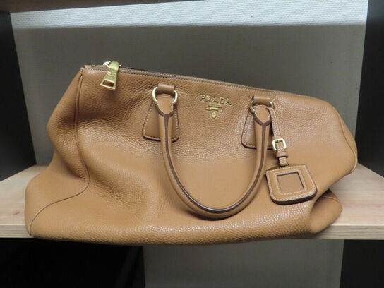 Læderhåndtaske, PRADA