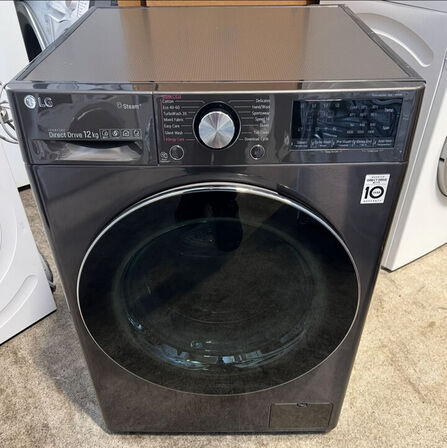 LG - Vaskemaskine sortgrå