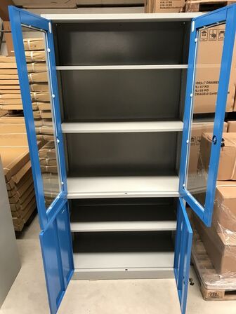 Stålskab 180x85x39 cm (ubrugt)