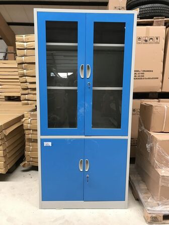 Stålskab 180x85x39 cm (ubrugt)