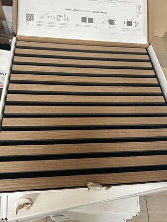 Akustikpanel 4stk (2 pakker) OILED OAK 52x52cm