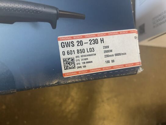 BOSCH Vinkelsliber GWS 20-230H
