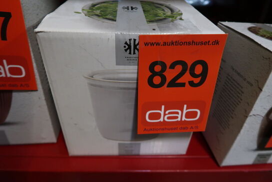 Knabstrup keramik Tavola syltekrukke hvid