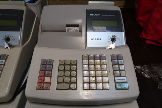 2 stk. Kasseapparat Sharp XE-A303