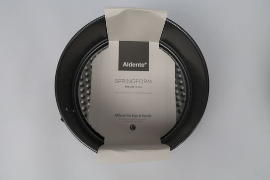 4 stk. Aldente springforme mørkegrå 18 - 24 cm 