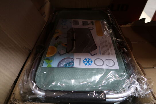 3 stk. Shoppekurv med køl 35 liter - ass. Farver