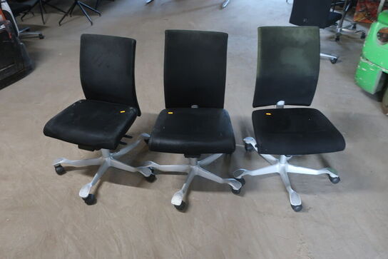 3 stk. Kontorstole HÅG Model: H04 4400