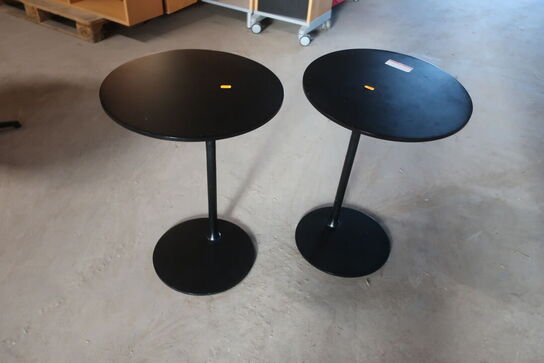 2 stk. Sorte pedistalborde
