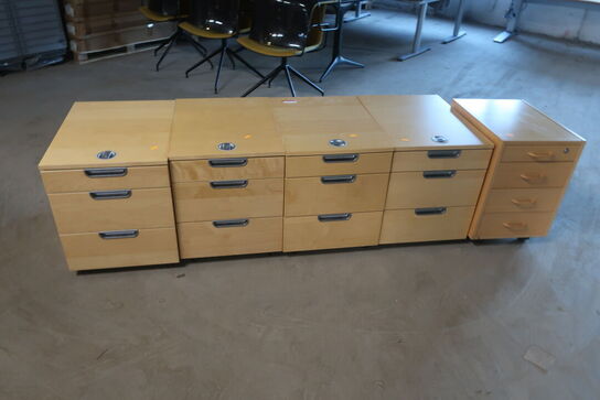 5 stk. Skrivbordsmoduler