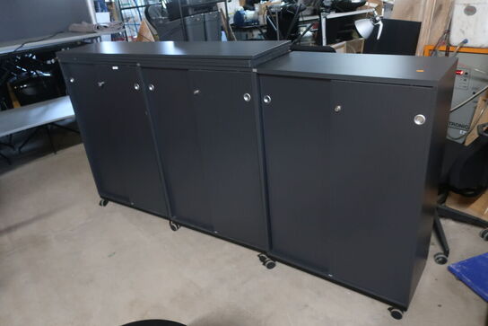 3 stk. Arkivskabe EFG