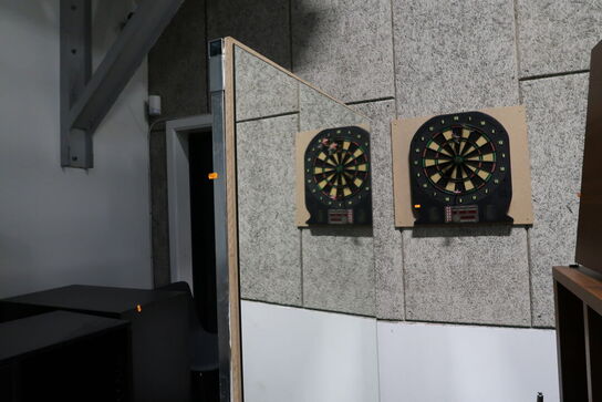 Afskærmingvæg af glas på hjul