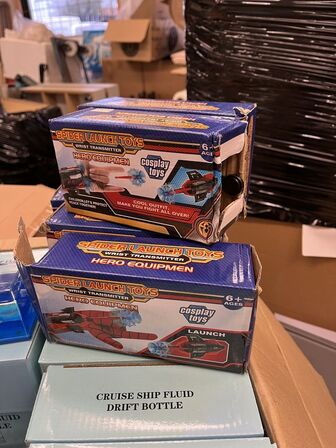 10 stk. ironhand, krydstogtskibe, spider launch og spider armbånd