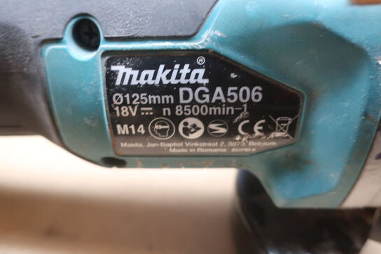 Boremaskine, sliber mv.  MAKITA  Model: DGA 506, DTD154, DJR 187, DTM 51, DC18RC