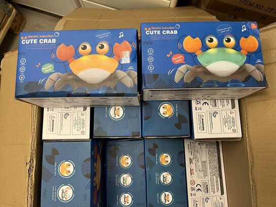 78 stk. cute crab og boomevang ball, fjernstyret fly m.m.