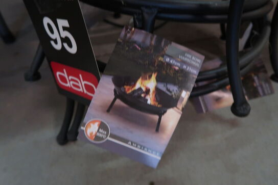 6 stk. Fødder til bålfade 