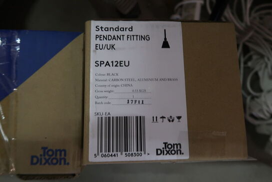 4 stk. Tom Dixon SPA12EU Standard Pendant Fitting