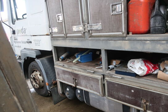 Lastbil MAN 14.224 m. HIAB kran (Se beskrivelse)